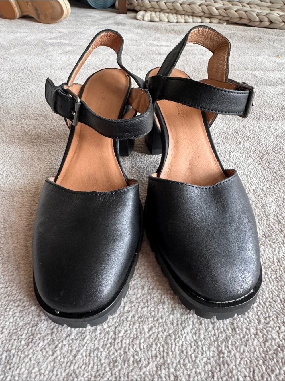 Madewell The Claudie Heeled Lugsole Mary Jane. Size 7